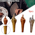 Miniatyrbild 4 av 10: 9st Game Pegs Cribbage Board Pegs ROCK AND ROLL ROCK AND ROLL Rock and roll