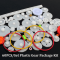 Miniatyrbild 9 av 9: 60PCS/ Set Plastic Gears Package Kit DIY Gear Sortiment