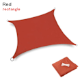 Miniatyrbild 1 av 10: Sun Shade Sail Polyesteri UV Block PUNAINEN NELIKULMIO red