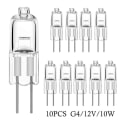 Miniatyrbild 1 av 10: 10 stk halogenpærer kapsellamper G4-12V-10W G4-12V-10W G4-12V-10W