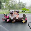 Miniatyrbild 9 av 10: Tillfällig parkeringsnummerskylt Par Actionfigurer Ornament A