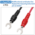 Miniatyrbild 4 av 8: 16 kpl 1 set Universal Digital Multimeter Probe 90cm neula