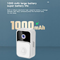 Miniatyrbild 6 av 10: WIFI videodørklokke Intercom HVID White