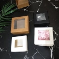 Miniatyrbild 8 av 10: 10 stk Papir Gaveæske Kagepakke Slik indpakningspose HVID white 65x65x30mm