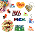 Miniatyrbild 9 av 10: Nøglering Silikoneform Nøgleringeforme TRANSPARENT STIL 8 STIL 8 transparent style 8-style 8