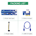 Miniatyrbild 3 av 6: PCI-E Riser Card VER006C Extender