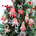 Miniatyrbild 5 av 10: Julgodisprydnader Lollipop Ornament D D D