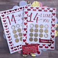 Miniatyrbild 8 av 8: Valentine Scratch Off Print Hilsen Kærlighed Skrabelod A A A