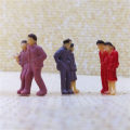 Miniatyrbild 9 av 10: 12 st Människor Figurer Modell Byggnad Passagerare 3 3 3