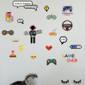Miniatyrbild 7 av 10: Gamer Wall Stickers Eat Sleep Spil TYPE 3