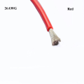 Miniatyrbild 1 av 10: Silikonikaapeli Ultra Flexible Wire PUNAINEN 26AWG 26AWG Red 26AWG-26AWG