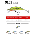 Miniatyrbild 3 av 10: 2kpl Uppoavat Minnow Baits -kalakoukut B B B