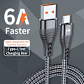 Miniatyrbild 5 av 10: Pikalatauskaapeli USB Type C -kaapeli 1M 1m