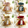 Miniatyrbild 5 av 10: Kiristysnyöri tasku Velvet Candy Bag WINE RED L wine red L