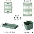 Miniatyrbild 2 av 10: Pegboard DIY GRØN FIRKANTÆSKE FIRKANTÆSKE green square box-square box