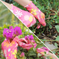 Miniatyrbild 9 av 10: 1 Par Havehandsker Arbejdshandsker GUL yellow