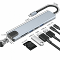 Miniatyrbild 7 av 10: USB C HUB Type-C Splitter 4K HDMI