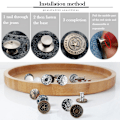Miniatyrbild 6 av 10: 1/4 stk Justerbare knapper Metallnagleknapper 10-1 STK 10-1pcs