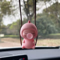 Miniatyrbild 4 av 7: Swing Dinosaur-Man Pendel Bil Backspegelprydnad ROSA C C Pink C-C