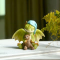 Miniatyrbild 5 av 10: Dragefigur Skulptur Rex Dragestatue 5 5 5