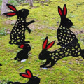 Miniatyrbild 5 av 10: Rabbit Yard Art Garden Decor C C C