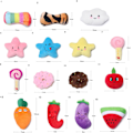 Miniatyrbild 2 av 10: Fleece Squeak Toy Dog Play Funny Pet Puppy Chew 12 12
