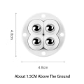 Miniatyrbild 2 av 10: 4st/ Set Mute 4 Beads Ball Universal Ball Pulley VIT White