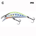 Miniatyrbild 1 av 10: 2st Sjunkande Minnow Baits Fiskkrokar C C C
