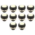 Miniatyrbild 1 av 10: 10st Tryckknappsbrytare Momentan Switch VIT 10ST 10ST white 10pcs-10pcs