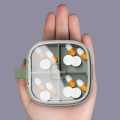 Miniatyrbild 10 av 10: 1st Pill Box Pill Case GRÖN 6 CELLER 6 CELLER green 6 cells-6 cells