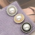Miniatyrbild 5 av 10: 10st Pearl Clothing Knappar Skjorta Knappar GULD 20MM10ST 10ST gold 20MM10pcs-10pcs