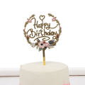 Miniatyrbild 9 av 10: Cake Toppers Tillykke med fødselsdagen 2 2 2