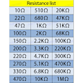 Miniatyrbild 2 av 10: 600 st/ set Metallmotstånd Resistor Sortiment Passiv 600pcs/set