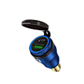 Miniatyrbild 1 av 10: USB Oplader Adapter QC 3.0 Hurtigoplader BLÅ BLÅ BLÅ BLÅ Blue Blue