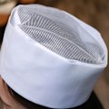 Miniatyrbild 5 av 10: Mesh Top Skull Cap Catering Chef Hatt VIT 1 1 White 1-1