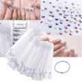 Miniatyrbild 9 av 10: Nagelspetsar Färgkort Nageldisplay TRANSPARENT transparent