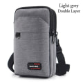 Miniatyrbild 1 av 10: Vyötärölaukku Vyötärö Fanny Pack VAALEANHARMAA KAKSOISKERTOS KAKSIKERTOS light grey Double Layer-Double Layer