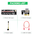 Miniatyrbild 4 av 8: PCI-E Riser Card VER009S Plus RED Red