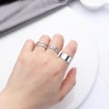Miniatyrbild 7 av 10: 6 st ringar Set Stack Plain Band Punk