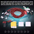 Miniatyrbild 4 av 7: Simulering Strobe Light Drone Strobe Light Fjernbetjeningslys 1pcs