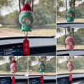 Miniatyrbild 3 av 7: Swing Dinosaur-Man Pendant Bil Backspegelprydnad GRÖN C Green C-C