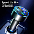 Miniatyrbild 5 av 10: Biloplader LED Digital Display 4USB 4USB 4USB