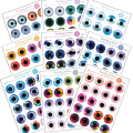 Miniatyrbild 5 av 10: 20 kpl/arkki Doll Eyes Dolls Eyechips Pattern P P