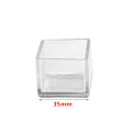 Miniatyrbild 1 av 10: 8stk Stolebenkapper Møbelfødder Silikonepuder TRANSPARANT Transparent Square-35mm