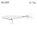 Miniatyrbild 1 av 10: 9,9 cm 23 g paljettbete Abborre Bionic Bait SILVER C-11G C-11G silver C-11g-C-11g