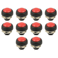 Miniatyrbild 1 av 10: 10st Tryckknappsbrytare Momentan Switch RÖD 10ST 10ST red 10pcs-10pcs