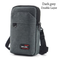 Miniatyrbild 1 av 10: Taljetaske Talje Fanny Pack MØRKEGRÅ DOUBLE LAYER DOBBELT LAG dark grey Double Layer-Double Layer
