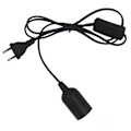 Miniatyrbild 1 av 10: Lamppu Power Riippuvalaisimet Johdot EU PLUG MUSTA EU PLUG EU plug Black