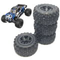 Miniatyrbild 4 av 10: RC auton pyörät Pyörä 2kpl 2kpl 2PCS
