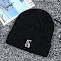 Miniatyrbild 5 av 10: Tykke Vinter Beanies Strikkede Huer SORT black